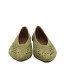 ZAPATO BAJO DE CROCHET VERDE