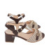 SANDALIA TACON MEDIO PIEL DECORADA MARRON