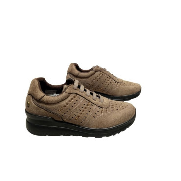 DEPORTIVA CORDON ELASTICOS TAUPE