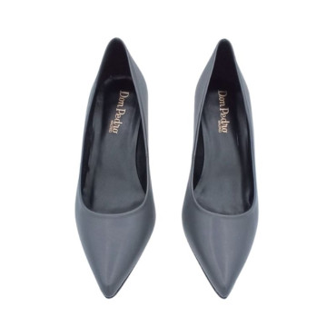 SALÓN DE TACÓN PIEL GRIS OSCURO