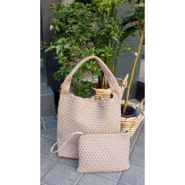 BOLSO TRENZADO DE NEOPRENO