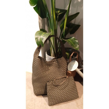 BOLSO TRENZADO DE NEOPRENO