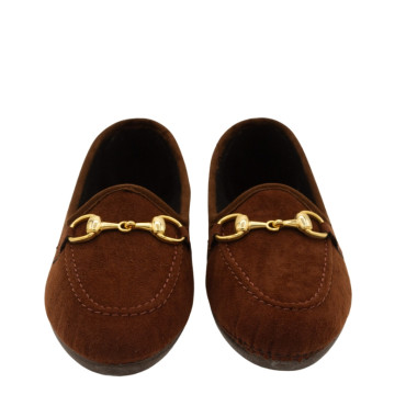 ZAPATILLA BOCADO ANTELINA MARRON