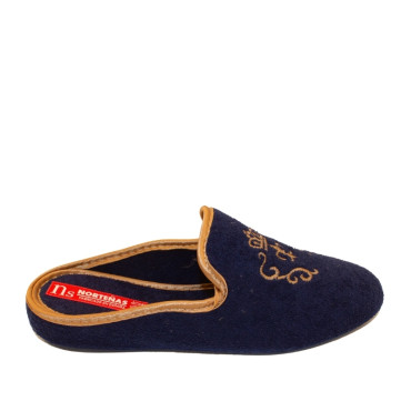 ZAPATILLA CHINELA TOALLA MARINO