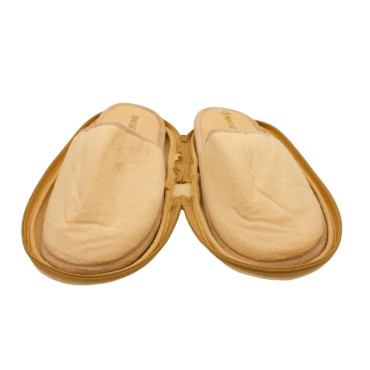 ZAPATILLAS DE CASA DE VIAJE CON ESTUCHE