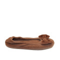 ZAPATILLA BAILARINA CON LAZO TOPO