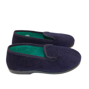 ZAPATILLA DE PANA ALGODÓN MARINO