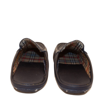 ZAPATILLA MOCASIN CHINELA MARRON