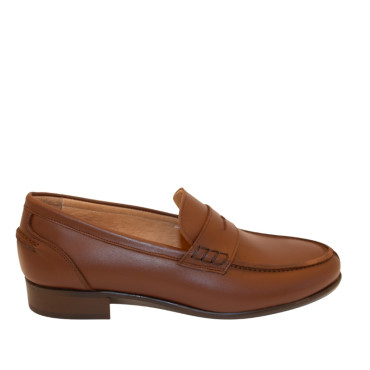 MOCASIN PIEL MARRON ANTIFAZ