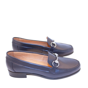 MOCASIN CON ESTRIBO AZUL