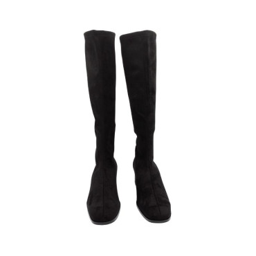 BOTA DE TACÓN ANTE ELASTICO NEGRO