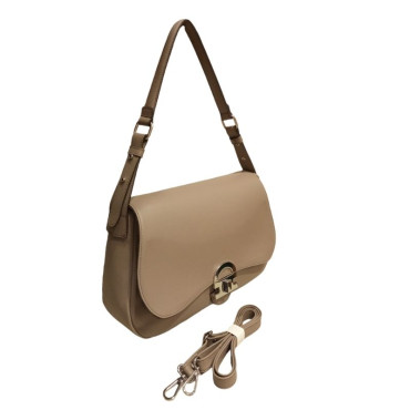 BOLSO DE HOMBRO CON SOLAPA TOPO