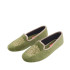 ZAPATILLA COPETE TERCIOPELO BORDADO VERDE