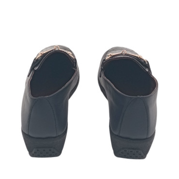 MOCASIN CUÑA BAJA PALA GRABADA ZUL