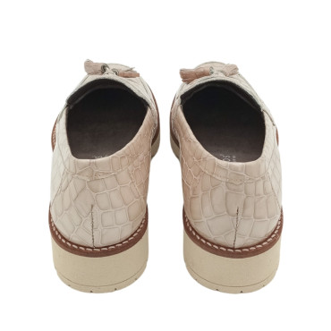 MOCASIN CON BORLAS COCO CHAROL BEIGE