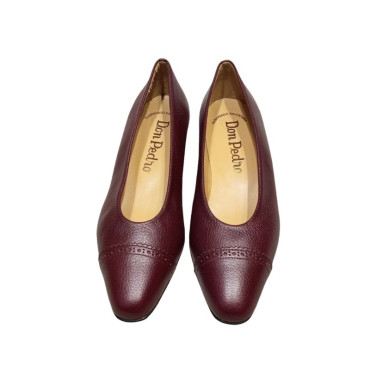 SALON CUÑA  PIEL BURDEOS