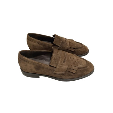MOCASIN FLECOS ANTE MARRON