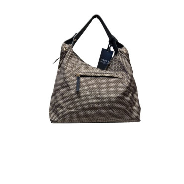 HOBO DE NAILON Y PIELNEGRO