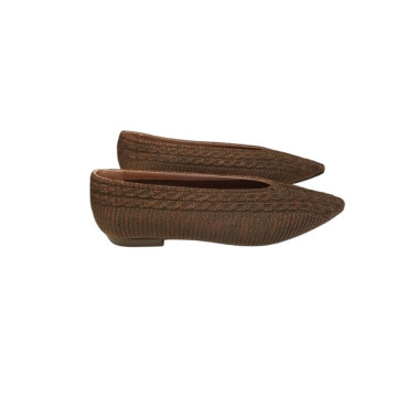 ZAPATO BAJO DE LANA KAKI