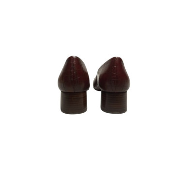 SALON PIEL GRABADA COCODRILO MARRON