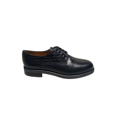 ZAPATO CON CORDONES COCO NEGRO