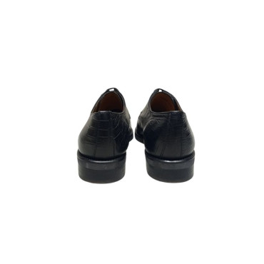 ZAPATO CON CORDONES COCO NEGRO
