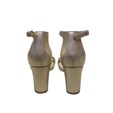 SANDALIA CON TIRA ORO