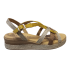 SANDALIA TIRAS YUTE MOSTAZA