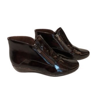 BOTIN CON CREMALLERAS MARRON DE CHAROL