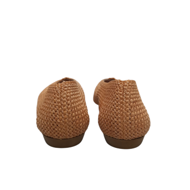 ZAPATO BAJO DE CROCHET NARANJA