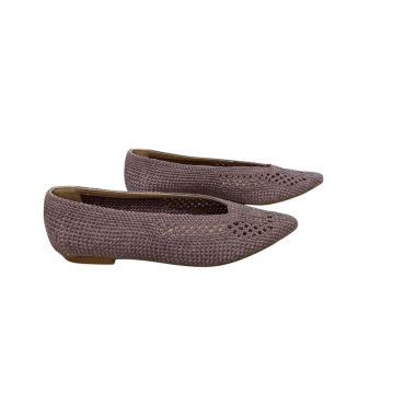 ZAPATO BAJO DE CROCHET PÚRPURA