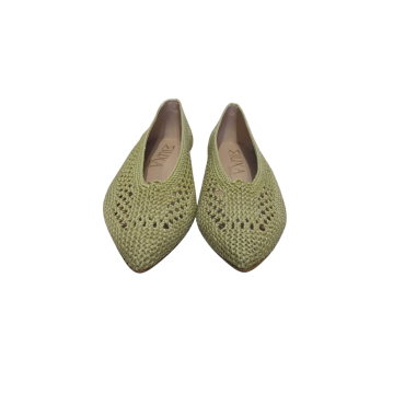 ZAPATO BAJO DE CROCHET OLIVA
