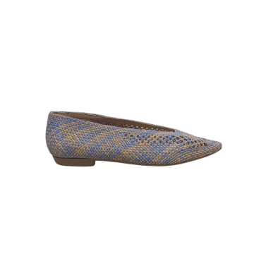ZAPATO BAJO DE CROCHET MULTIAZUL