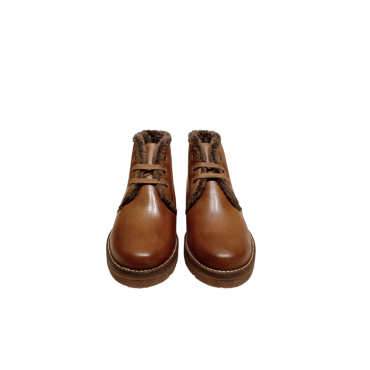 BOTÍN BAJO CON PELO CUERO