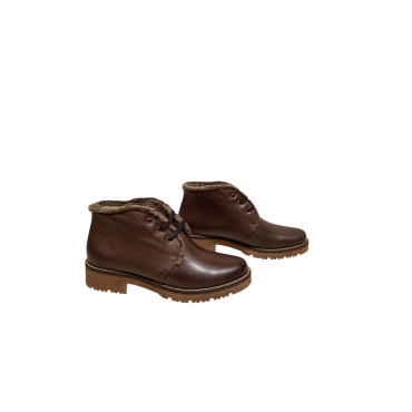 BOTÍN BAJO CON PELO MARRÓN