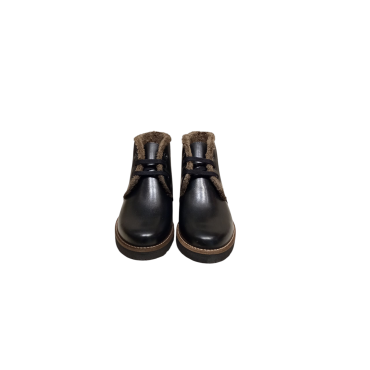 BOTÍN BAJO CON PELO NEGRO