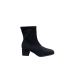 BOTÍN DE ANTE ELÁSTICO CON TACÓN MEDIO NEGRO