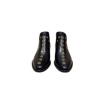 BOTIN TACHUELAS PIEL NEGRO