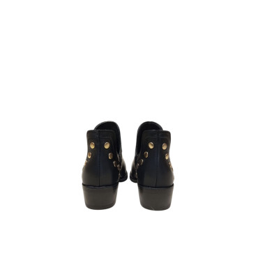 BOTIN TACHUELAS PIEL NEGRO