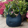 BOLSO BOHO PIEL AZUL GRANDE