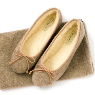 ZAPATILLA BAILARINA FIELTRO BEIGE