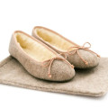 ZAPATILLA BAILARINA FIELTRO BEIGE