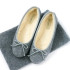 ZAPATILLA BAILARINA FIELTRO GRIS