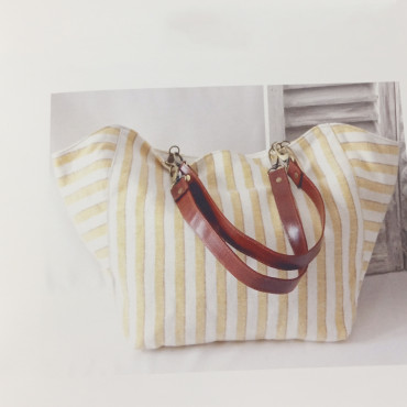 BOLSO LINO PENELOPE RAYA OCRE