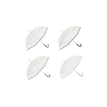 PARAGÜAS LARGO AUTOMÁTICO TRANSPARENTE