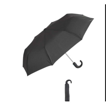PARAGÜAS PLEGABLE AUTOMÁTICO LISO NEGRO