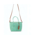 BOLSO POLIESTER TRENZADO VERDE