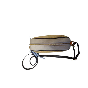 BOLSO DOVETAIL PIEL / RAFIA BEIG