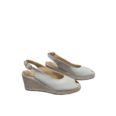 SANDALIA CUÑA LISO HIELO