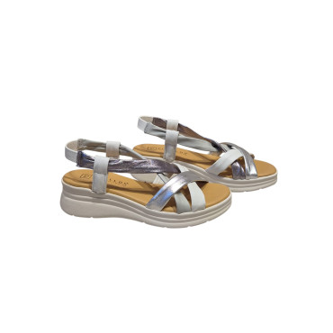 SANDALIA TUBULARES CRUZADA BLANCO